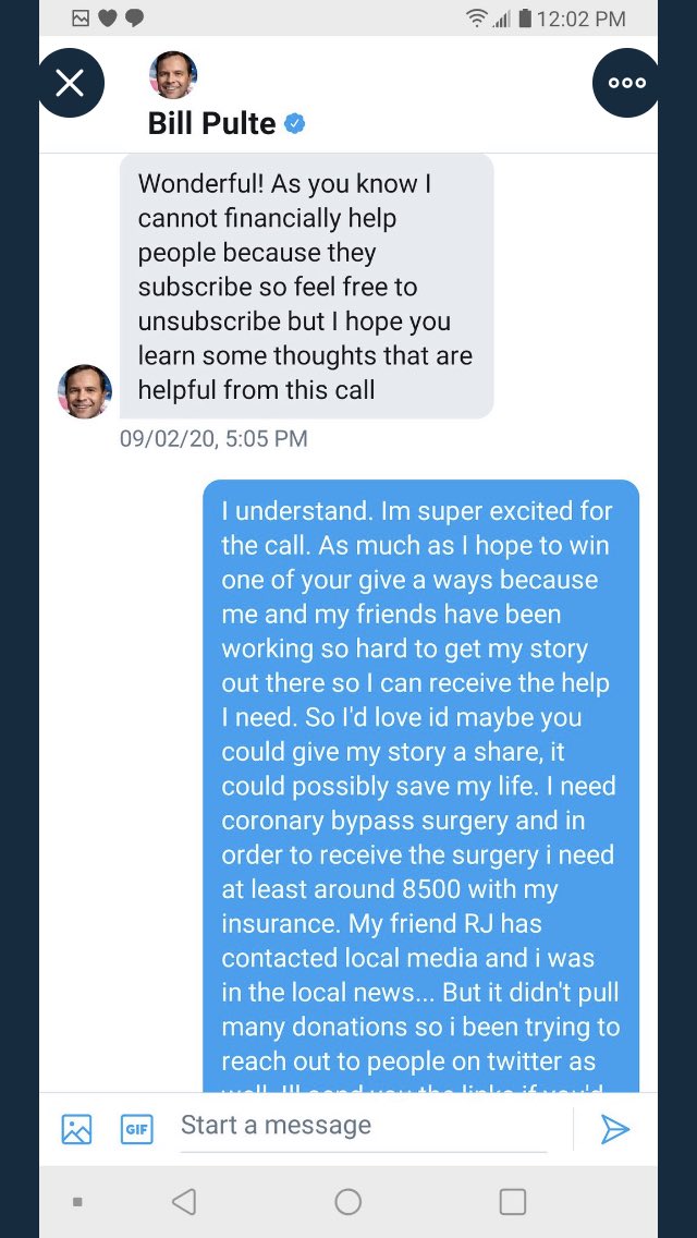 JPsAllDay1990's tweet photo. Funny how @pulte talks about helping but BLOCKED me when he got called out for taking money from a cancer patient & making him think he was gonna win! FRAUD IMO! #Pulte #PulteSucks #PulteScam https://t.co/sNoDBlgPBR