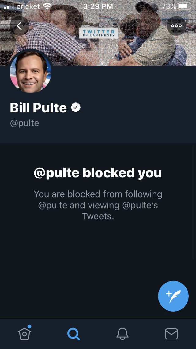 JPsAllDay1990's tweet photo. Funny how @pulte talks about helping but BLOCKED me when he got called out for taking money from a cancer patient & making him think he was gonna win! FRAUD IMO! #Pulte #PulteSucks #PulteScam https://t.co/sNoDBlgPBR