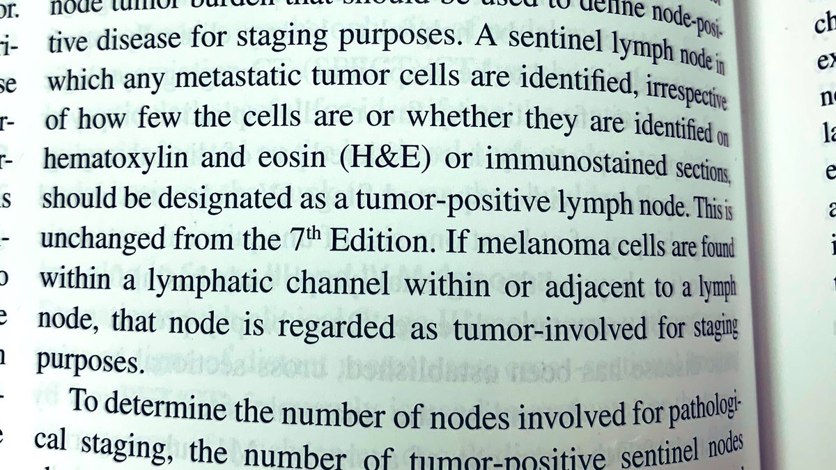 Rami_AlRohil's tweet image. AJCC 8th edition regards it as lymph node involved by tumor