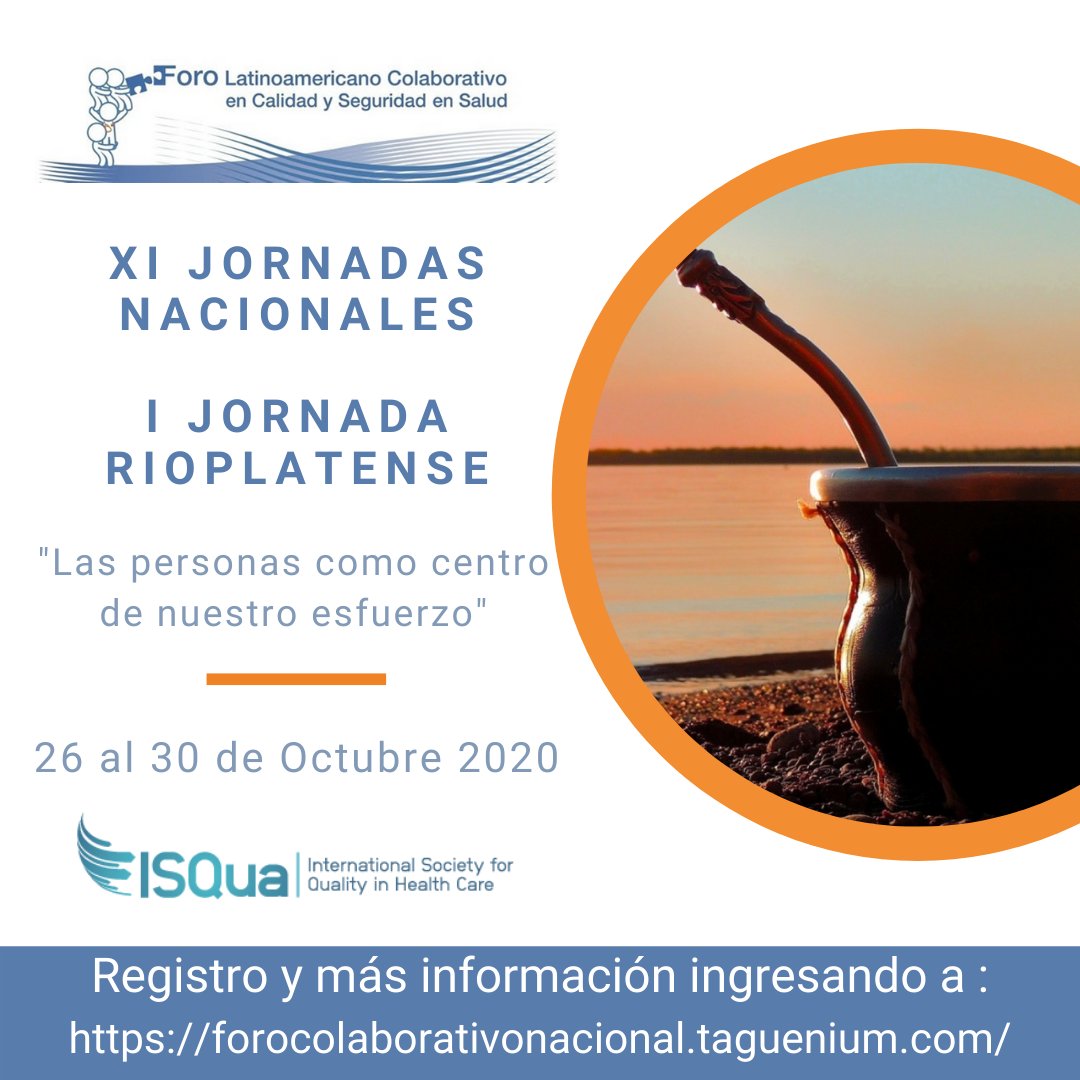 ForoCS's tweet photo. Falta muy poco! #JornadaForoCS11, podes mirar la agenda y registrarte ingresando acá>> https://t.co/eDM8mCmazC
#JornadasdelForo #CongresoExtendido2020 #JornadasVirtuales #CalySeg #COVID19 #SegPac #PtSafety #QI #HealthcareManagement @egarciaelorrio @vr2102 @iecsarg @ISQua https://t.co/v6Sgyx9Gmf