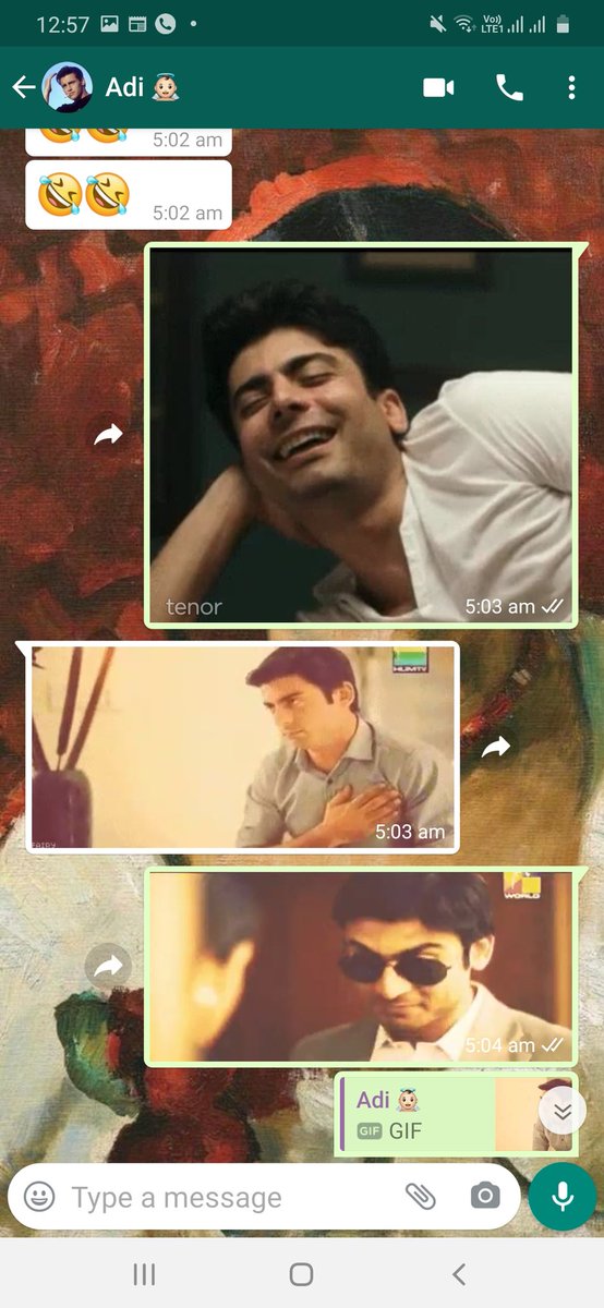 Communicating in Fawad Khan GIFs is probably the highest point of a sibling relationship.