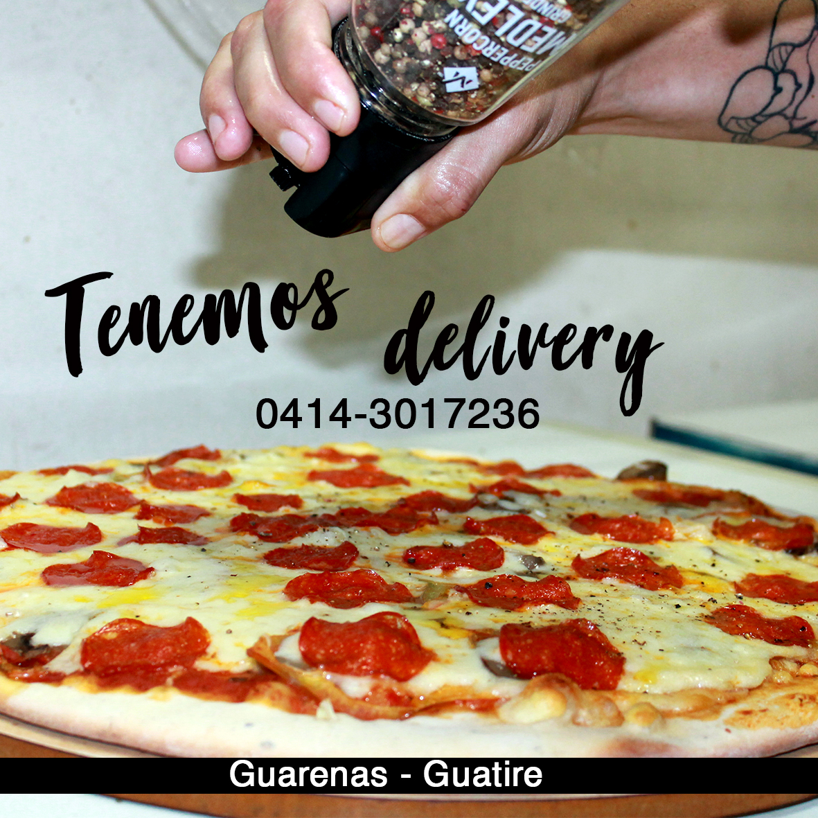 AlexPizzaWeb's tweet photo. 2x1 en pizzas TODA LA SEMANA en @AlexPizzaWeb
Tenemos delivery en #Guarenas #Guatire
0414-301-7236
Atrévete a comer diferente.
#Pizza #Lovepizza #Venezuela https://t.co/GkjKPhThcc