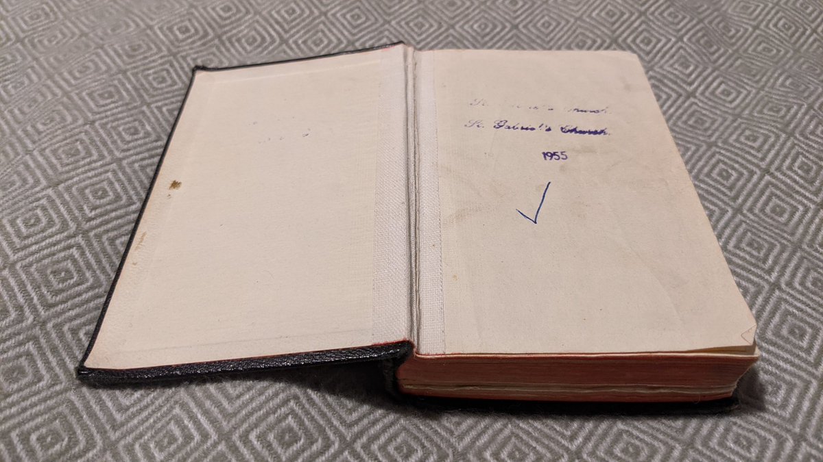 I returned, and we sat and just... Talked. For over an hour. About baptism. Queer theology. My own faith. What it all meant.At the end he went to the shelf at the back of the church and gave me a tattered old Book of Common Prayer.It's sat by my bed ever since.