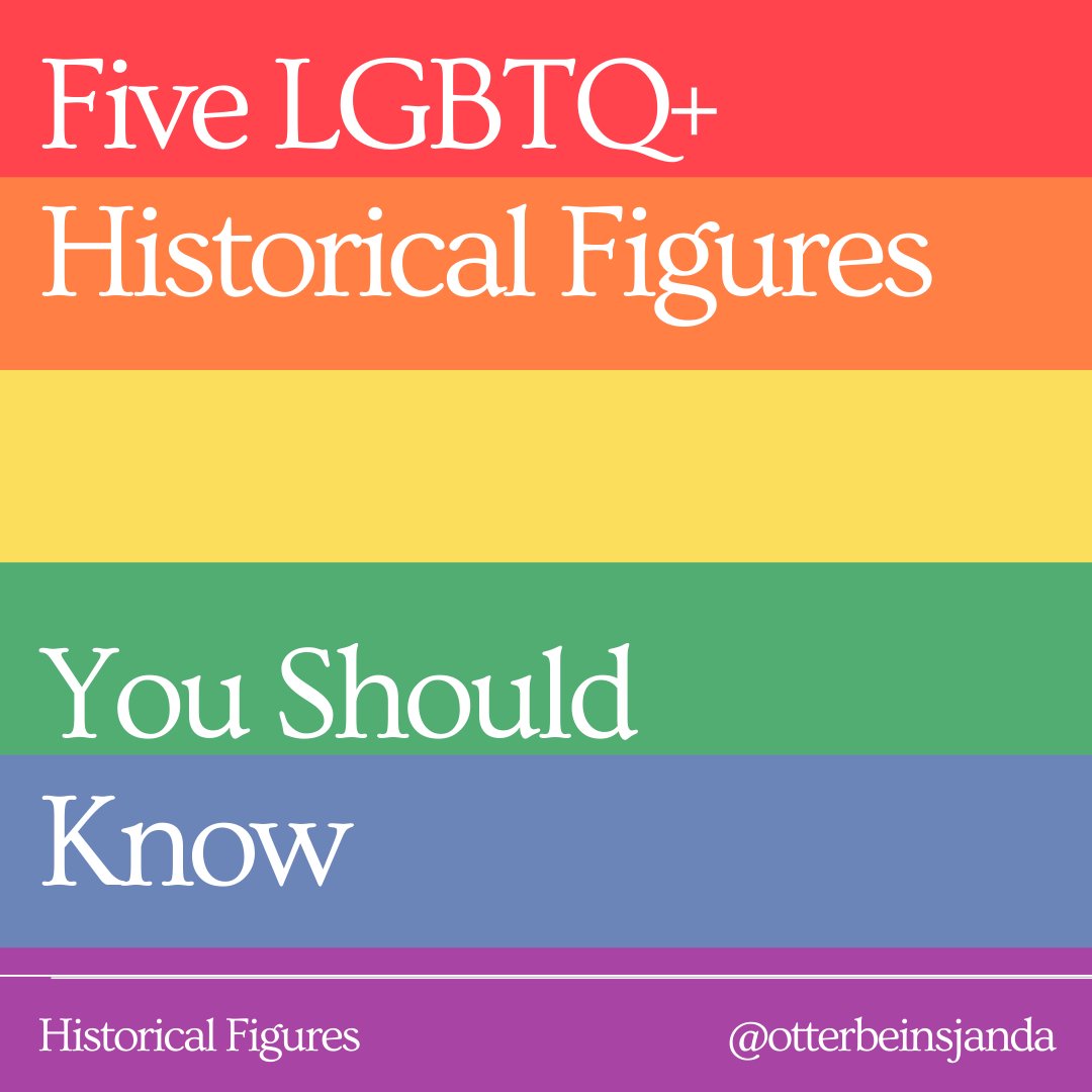 OtterbeinSJandA's tweet photo. In honor of LGBTQ+ History Month, here are a few historical figures you should know! 1/2

For more historical figures to know, you can check out this article: https://t.co/aEY7x2aLdE 

#Otterbein #LGBTQHistory #LGBTQHistoryMonth #Celebrate #History #activism https://t.co/HaqsFzxGEc