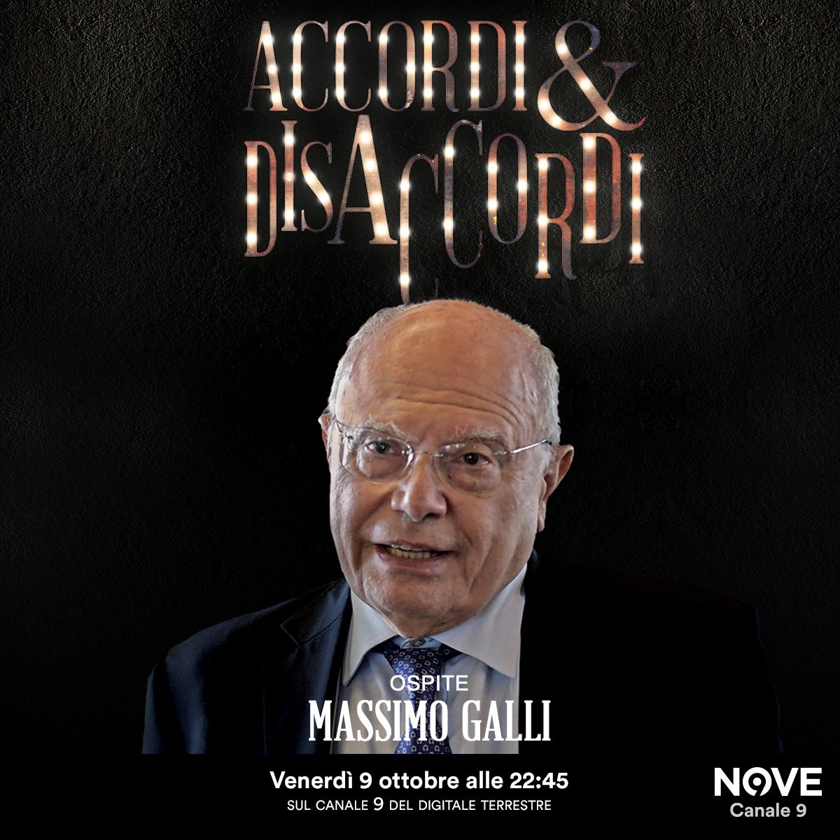 Stasera ci vediamo come sempre alle 22:45 sul @nove per una nuova puntata di @aedtalkshow. Sarà con noi ospite il professor Massimo Galli. Siateci @AndreaScanzi @marcotravaglio #AccordiEDisaccordi #9ottobre