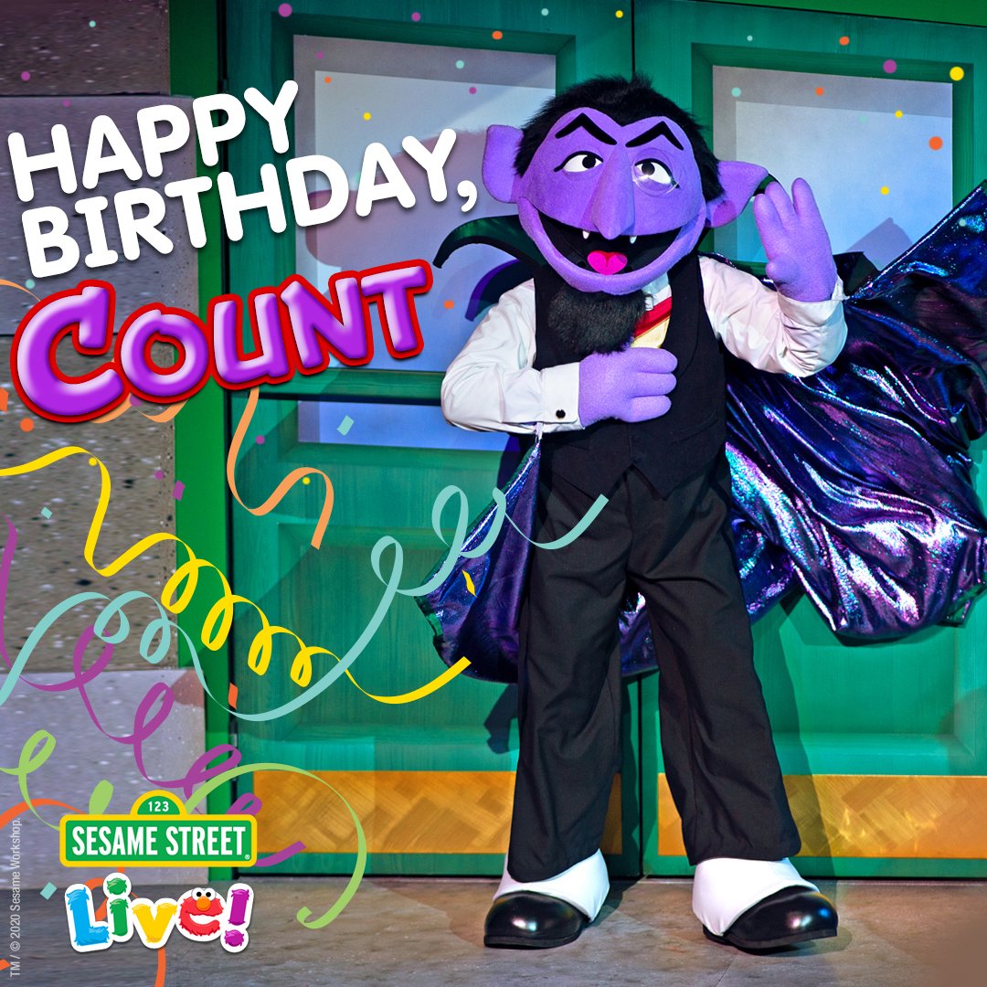 Sesame Street Live! on X: Send some birthday 💜 to the 1️⃣ and