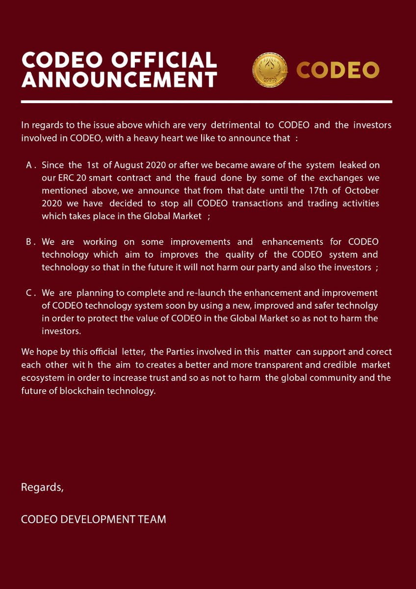 Codeo Token tweet media
