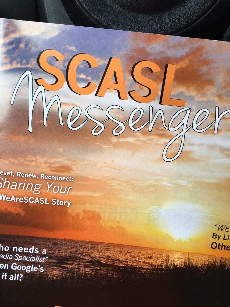AnyaBonnette's tweet photo. I can’t wait to read that latest @SCASLNet Messenger. The issue came right on time, congrats @EdieCrook and the Editorial Committee! https://t.co/LoTv9avSrS