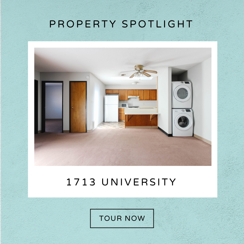 BSURentals's tweet photo. Our spotlight unit this week is directly behind T.I.S. in The Village! It is hard to find a better location, plus an apartment that comes with a full washer and dryer! The keys to this two bedroom could be yours for this year or next, with a simple call to BSURentals! 📞 https://t.co/h9e3iYRaXb