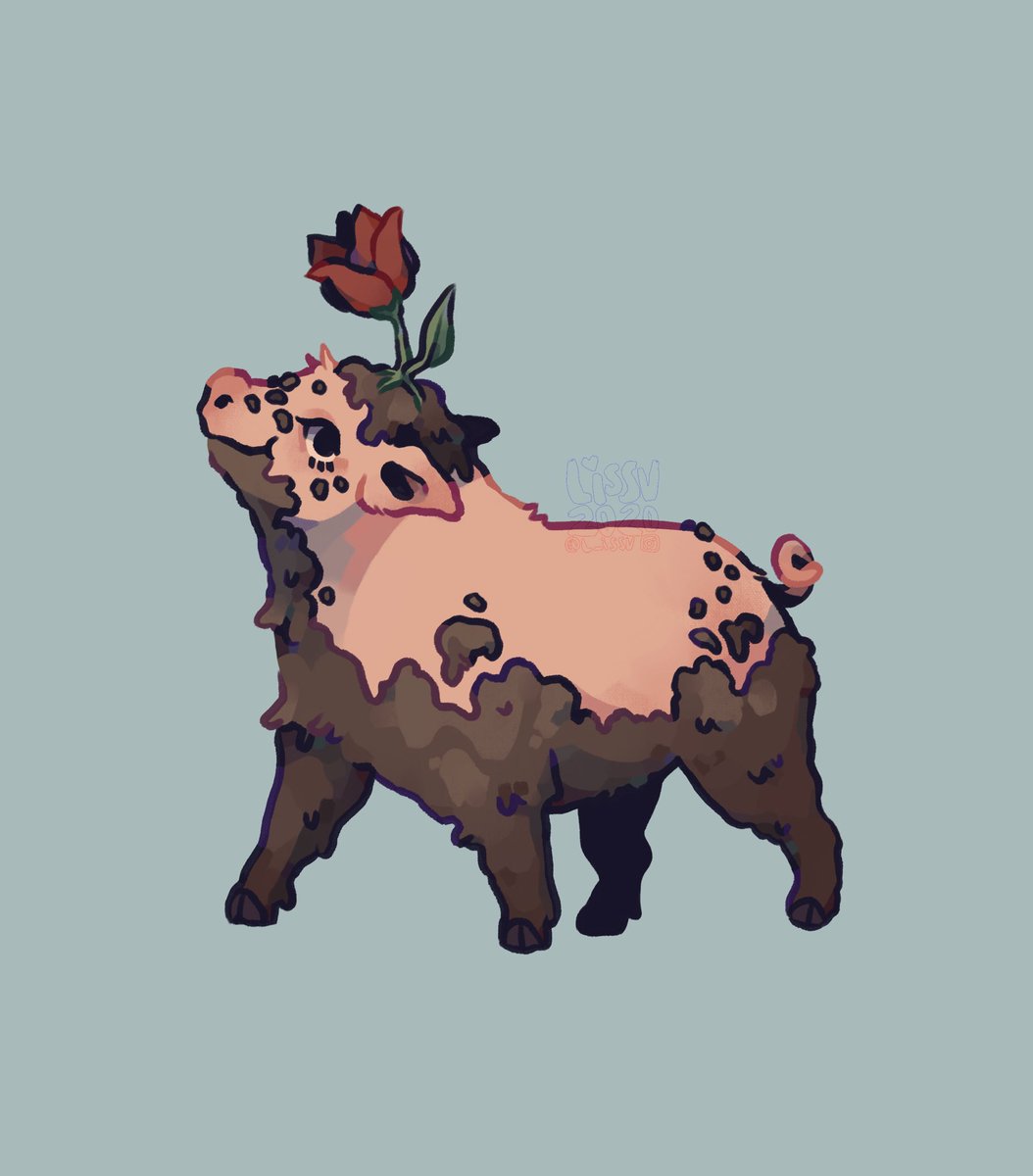 wclfvee's tweet photo. wow another cute mob that would be really cool to see in vanilla minecraft !!! 

muddy pig : D https://t.co/7bFCtsB0iY