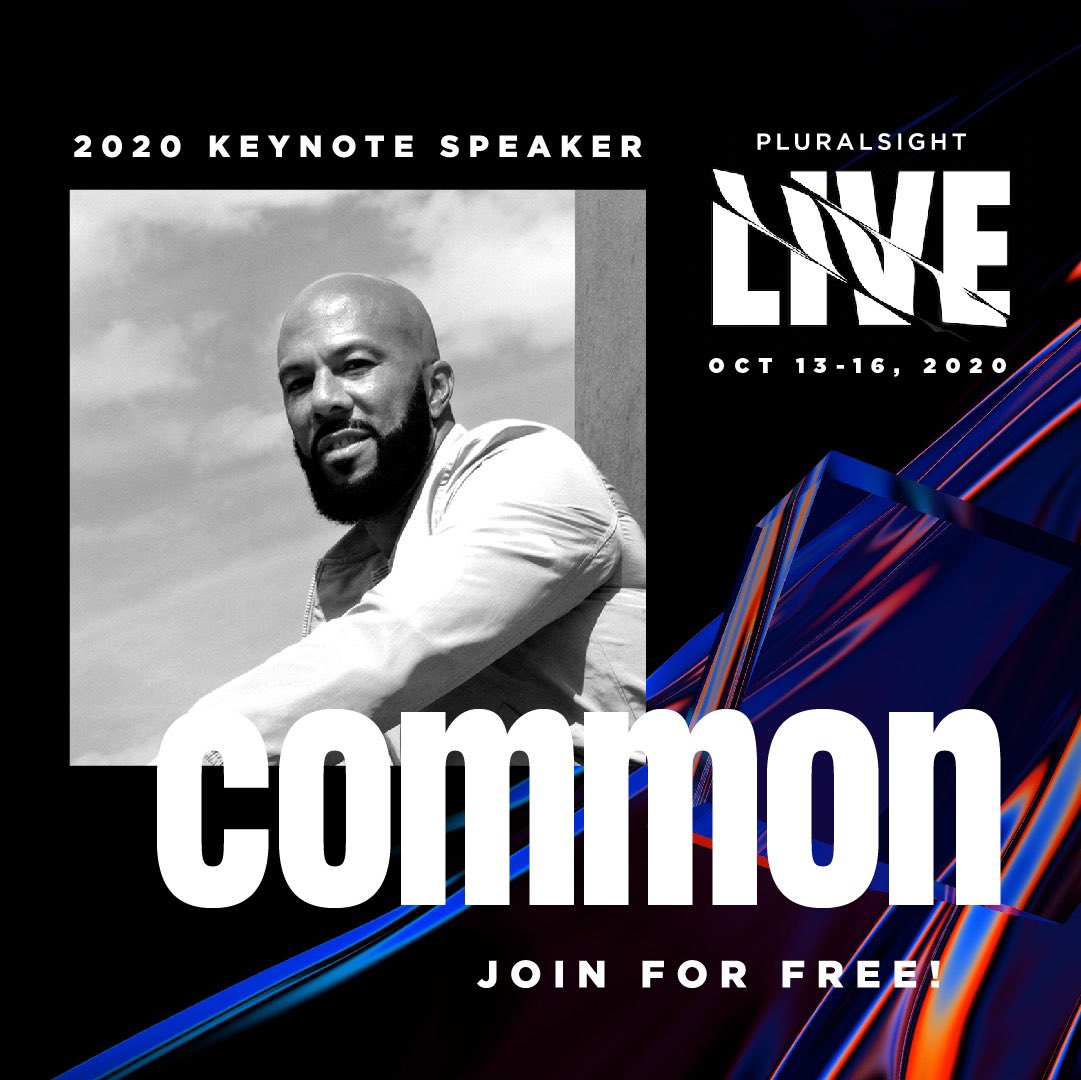 common's tweet photo. I hope to see you at @pluralsight LIVE on Oct 13-16. Registration is free! https://t.co/9Vgv3isuqC [https://t.co/Y6hSY7dau3] #PSLIVE20 https://t.co/W4F6wrLf03