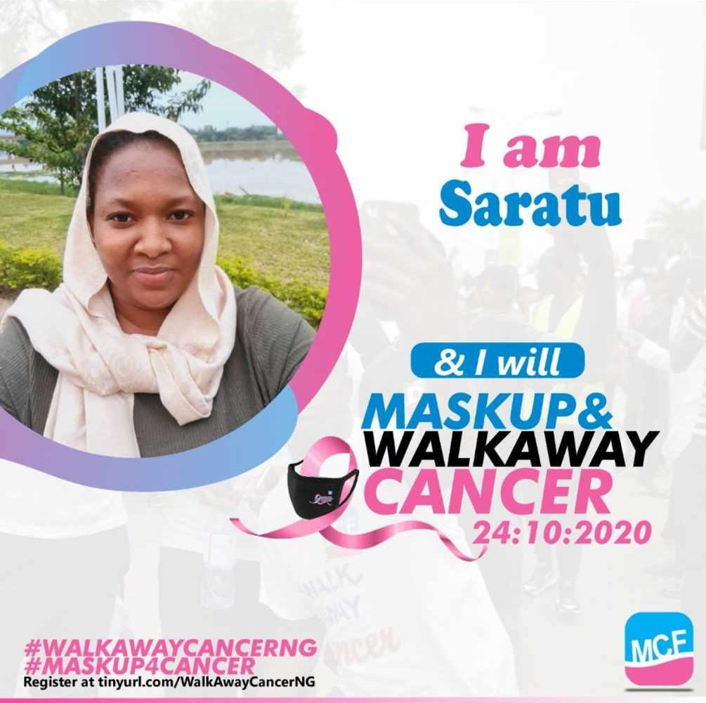 MalcolmAlkalee's tweet photo. Join Us, as We #MaskUp4Cancer on the 24th of October, 2020.
#WalkAwayCancerNG
#BreastCancerAwarenessMonth #October2020 #PinkRibbonCall4Action
@DrZSB @Sarawedny @ayshamgwt @UNEKS55 @MemuJega @muktees @Sb_kalgo @MaginiSaidu @MedicaidcfP @AishaMatawalle @uicc @Rozay501 @Serddeyyert https://t.co/9I3gMbJ3jr