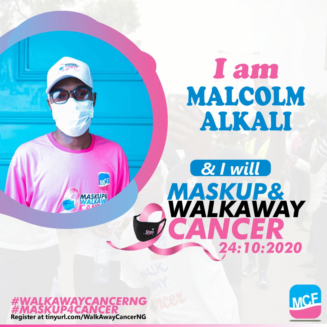 MalcolmAlkalee's tweet photo. Join Us, as We #MaskUp4Cancer on the 24th of October, 2020.
#WalkAwayCancerNG
#BreastCancerAwarenessMonth #October2020 #PinkRibbonCall4Action
@DrZSB @Sarawedny @ayshamgwt @UNEKS55 @MemuJega @muktees @Sb_kalgo @MaginiSaidu @MedicaidcfP @AishaMatawalle @uicc @Rozay501 @Serddeyyert https://t.co/9I3gMbJ3jr