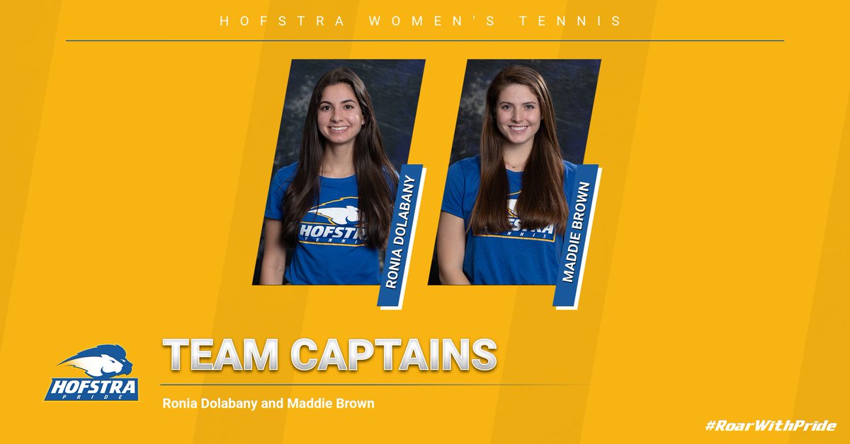 HofstraTennis1's tweet photo. Excited to announce our team captains for 2020-21! Congrats to Ronia, Maddie, Shawn, and Alvaro. 

Women's Release: https://t.co/otaR19HiSV

Men's Release: https://t.co/UNNl3qyzxt

#Hofstra | #RoarWithPride https://t.co/jv8u4136t1