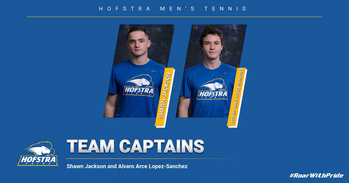 HofstraTennis1's tweet photo. Excited to announce our team captains for 2020-21! Congrats to Ronia, Maddie, Shawn, and Alvaro. 

Women's Release: https://t.co/otaR19HiSV

Men's Release: https://t.co/UNNl3qyzxt

#Hofstra | #RoarWithPride https://t.co/jv8u4136t1