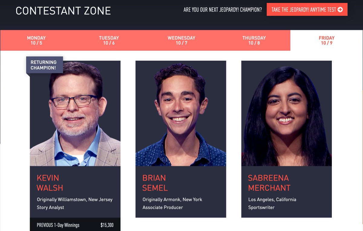 spazweez's tweet image. Still hard to believe I get a second shot at Jeopardy!
 tonight! (Local listings can be found at jeopardy.com/watch )