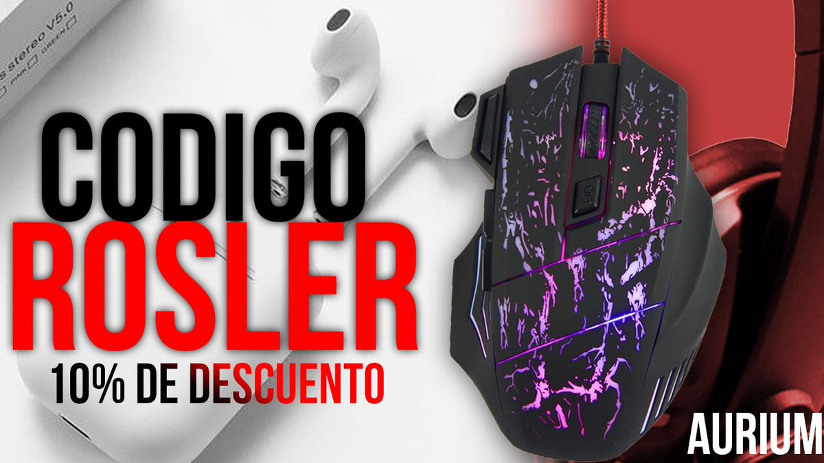 HOLA 

Quiero presentarles a mi nuevo sponsor <a href="/AURIUM_ES/">AURIUM</a>, una tienda online de auriculares gaming donde encontrarán buena calidad a increíbles precios.

Tienen un 10% de descuento con mi código "Rosler" en cualquier compra. 

Web: …-bluetooth-inalambricos.myshopify.com