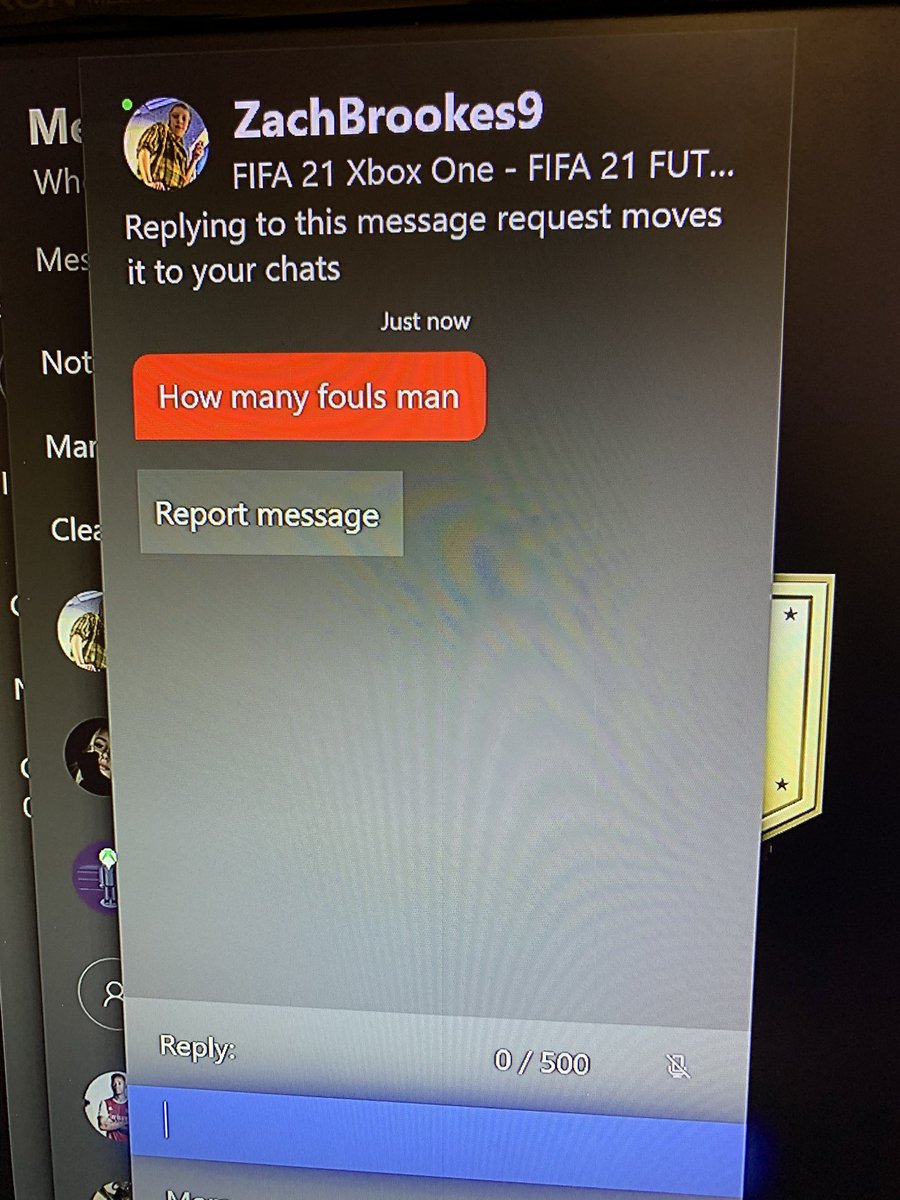 Wheddsta's tweet photo. Don’t think this fella appreciated my Tony Pulis esque style of football..

#ShithouseFC #FIFA21 https://t.co/0EvZPwNQ8g