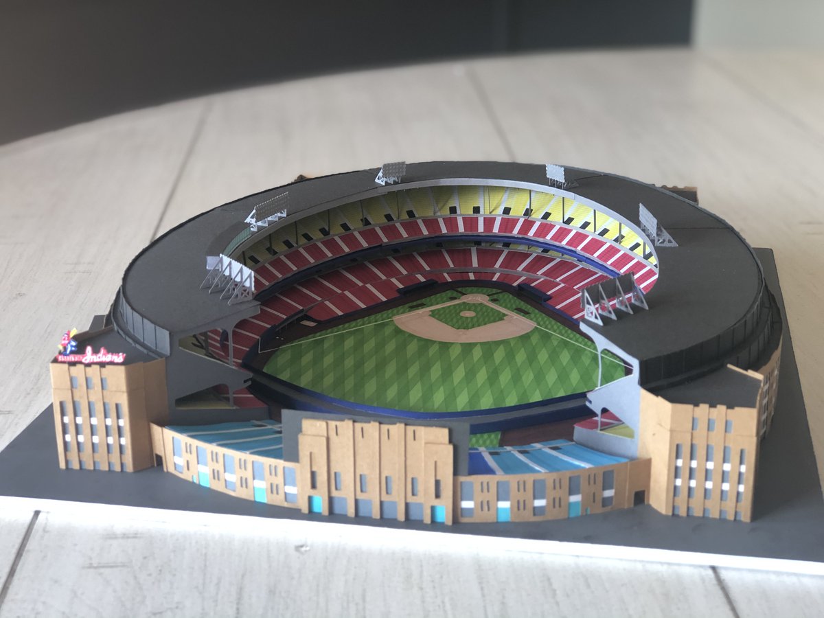 Paper Stadium #22Cleveland Municipal StadiumAfter working on this project, I gained a new respect for this classic ballpark. I'll never again use that certain nickname.Full video: