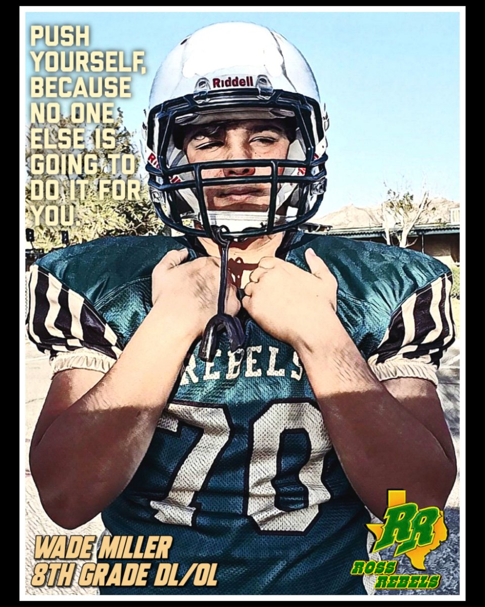 This young man is a perfect example of how drive and determination can mold a  student athlete into an exemplary leader on the field. Continue the incredible work Miller! We're all very proud of all that you are accomplishing and eager to see what the future has in store for you.