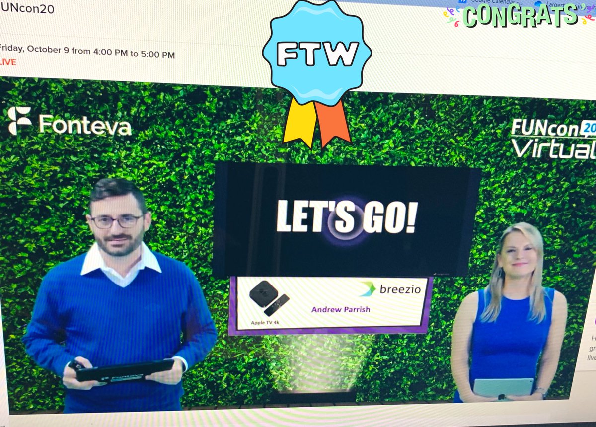 brzio's tweet photo. We just have to applaud ππΌ @JakeFromFonteva & @eventsandedges from @fonteva for their perseverance in the closing session, and thank you for all your hard work!!
Really great show, #FUNcon2020 is in the books and was a great success! Well done ππΌππΌ
#ProudSponsor #VirtualSuccess https://t.co/6SA0RIAIU0
