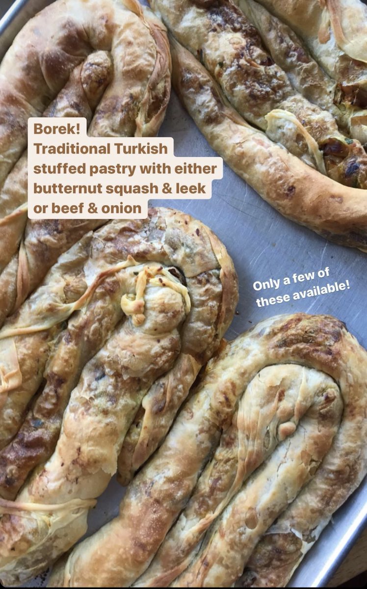 Dinner Togo - hand stretch dough “borek” ready to pick up!