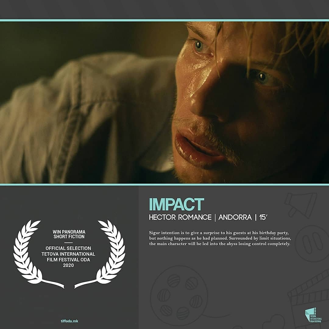 A partir de demà #IMPACTO competirà als @tiffoda2020  a Macedònia en la categoria de millor curtmetratge.

Un orgull estar entre els 20 finalistes dels més de 2.000 curtmetratges presentats al festival d'enguany.

@yaqdistribucion @governandorra @sdadvandorra @primevideoes
