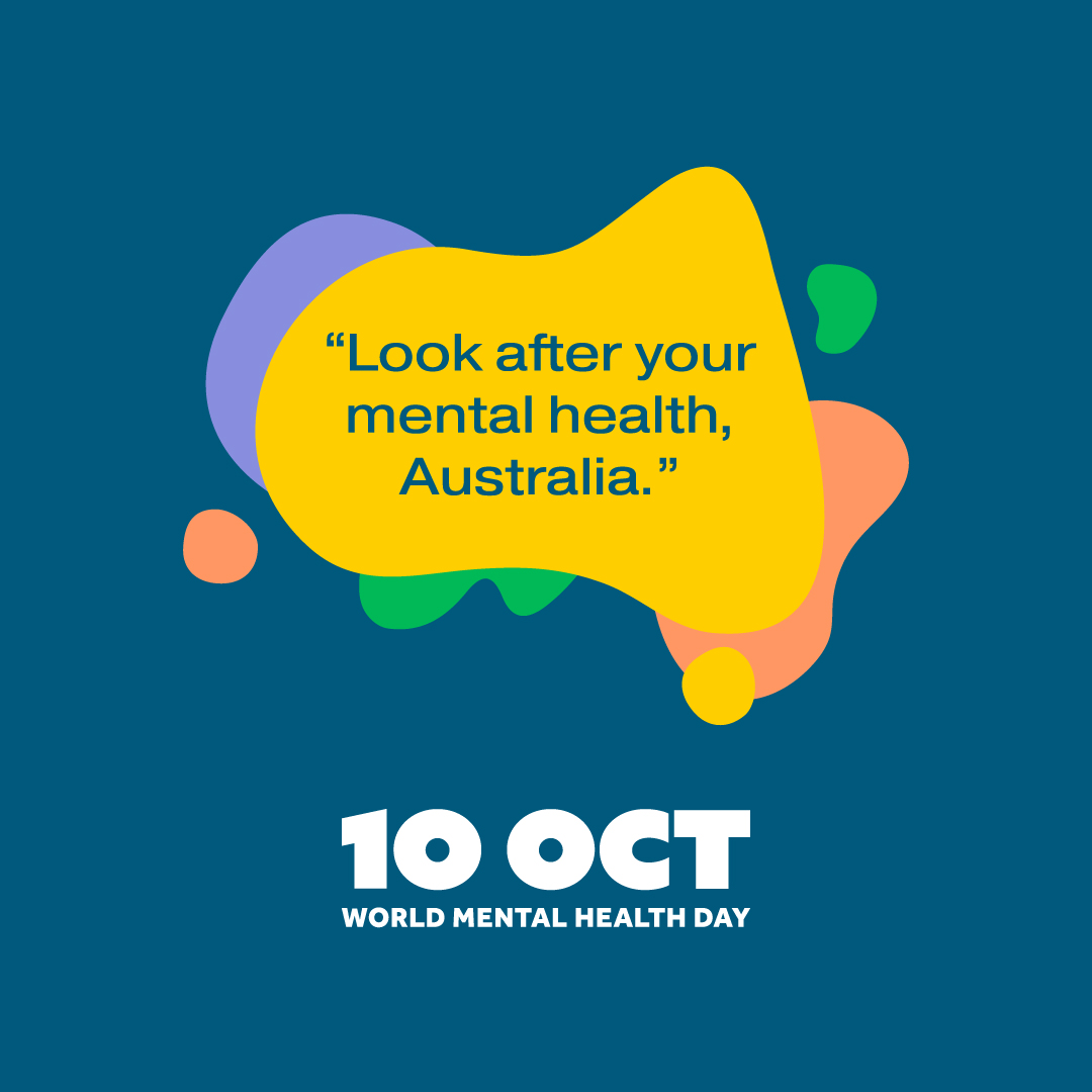 ruokanyday's tweet photo. Today is World Mental Health Day and the message is “Look after your mental health, Australia.”

Make a mental health promise and find tips, advice and resources to help you look after yourself and others at https://t.co/DiFpkUAwTG #WMHD2020 @AUMentalHealth https://t.co/DTOY7b3hRy
