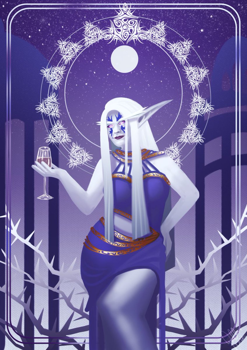 Our collection of  #Warcraft character tarots is ever growing! Do you happen to have a character you'd like to see a tarot card of? Or maybe a lore character that deserves one? Tell me something about them :)! @TheArtistHelp  #worldofwarcraft  #ArtistOnTwitter