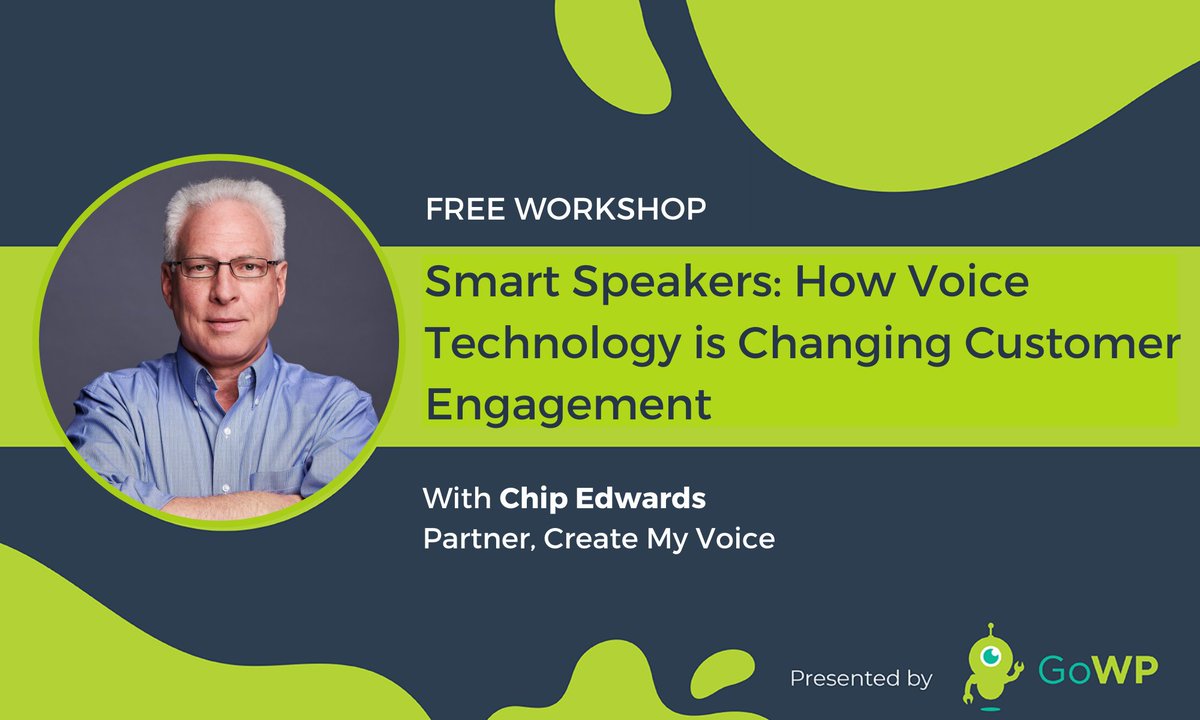 GoWPservices's tweet image. Have you heard about our #Workshop with Chip? How Voice Technology is Changing Customer Engagement 🎙️ Oct 13, 12:30 ET Live in the Niche Agency Owners Facebook Group with @ChipEdwards4 Join the group and learn the future of voice for your clients: buff.ly/3lcShN0