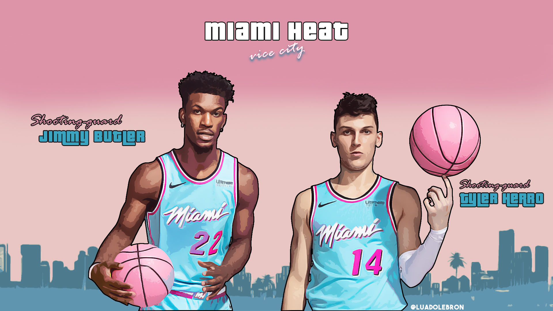 SuperLua 🇧🇷🇺🇦 on X: Miami Heat x GTA Vice City @MiamiHEAT #NBAFinals   / X