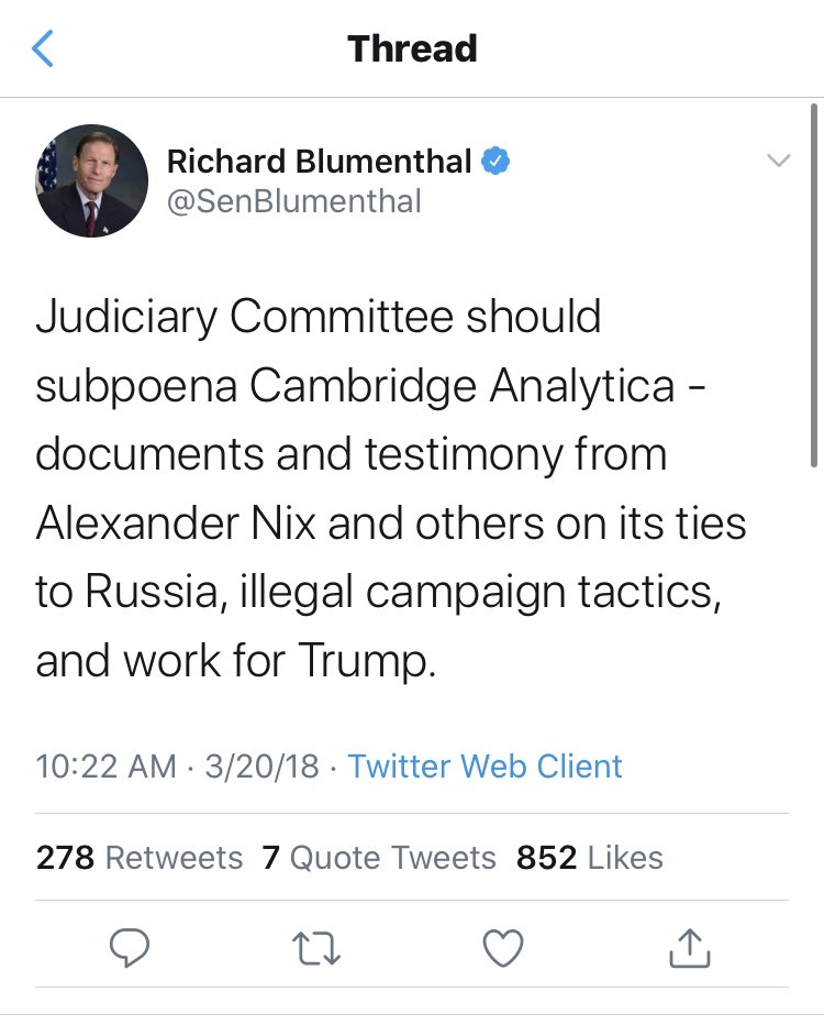 Ditto that from  @SenBlumenthal.