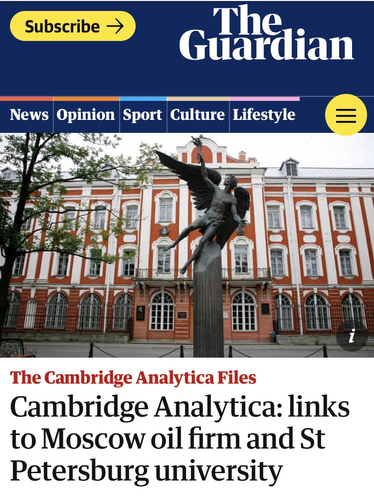 The media quickly circled the wagons on the story. The real leader was  @guardian, who dedicated an entire subset of their reporting to “Cambridge Analytica and it’s links to the Brexit Leave campaign in the UK and the Trump Team.”Not sure that was a great use of resources.