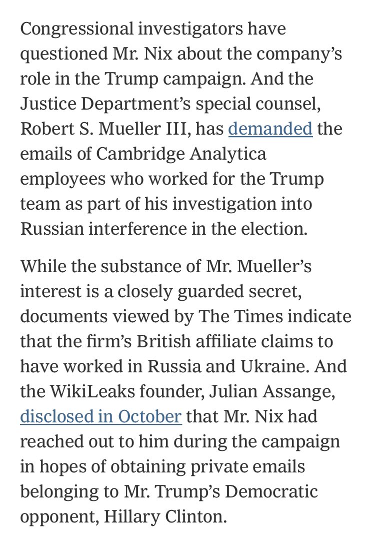 We had more speculation from other outlets who were already hot on the heels of the Russian Collusion white whale. Here’s  @nytimes.