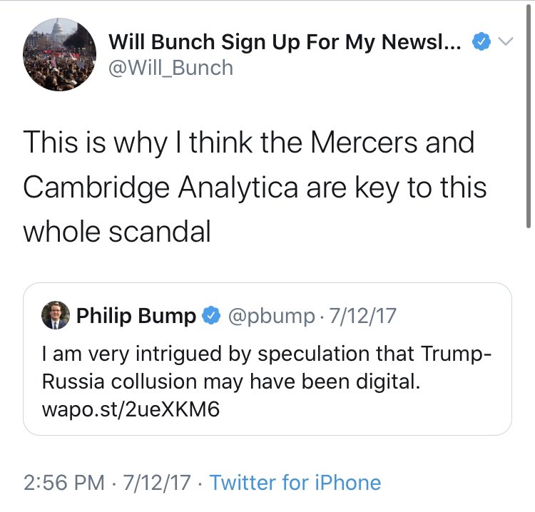 And last but not least,  @Will_Bunch got involved with the Nancy Drew novel that our political discourse was for the last four years. Cambridge Analytica was “the key” and “the nexus” and whatever all else.