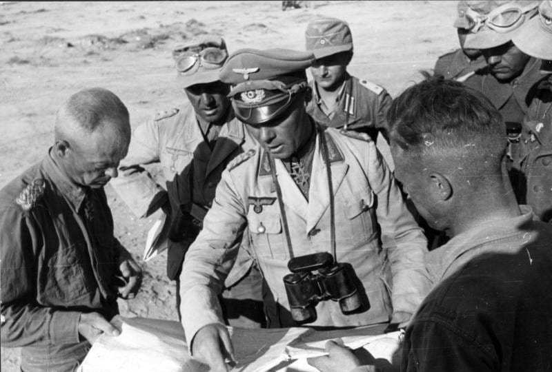 5 of 11: His operational experience was in northern Africa in WWII, racing back and forth across the desert of Libya in pursuit of, and chased by, Erwin Rommel.