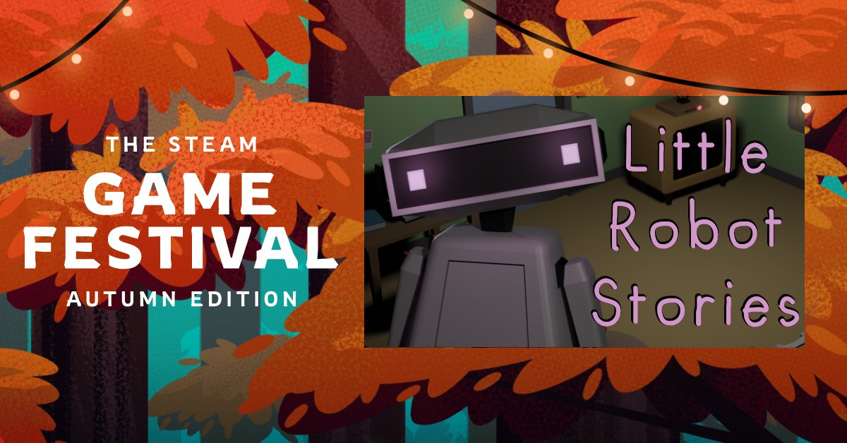 projectaroid's tweet image. My game, Little Robot Stories, is part of the Steam Game Festival Autumn Edition. You can try out the free demo on Steam: store.steampowered.com/app/1280680/Li… #SteamAutumnFestival #SteamGameFestival #indiegame