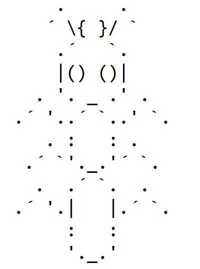 MHF_Error's tweet photo. #asciiart 🐜 https://t.co/osedheL0pT