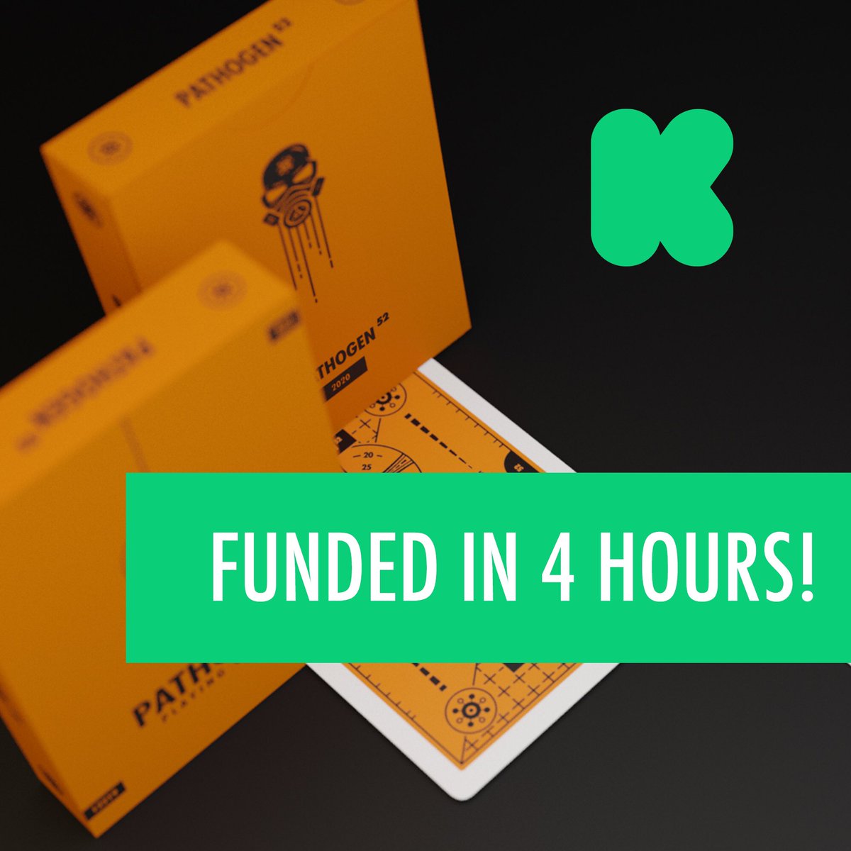 CHSDCards's tweet photo. Funded in just 4 hours with all but one stretch goal unlocked. Check them out if you haven’t already...

https://t.co/SzqecTMZFR

 #52Series #fallout52 #pathogen52 #Kickstarter https://t.co/rvjJEsOZvJ