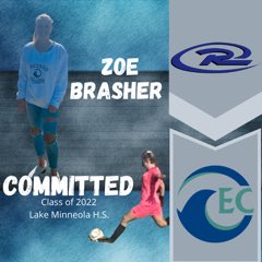 FLRushSoccer's tweet photo. Congratulations to ⁦@BrasherZoe⁩ who verbally committed to ⁦@eckerdwsoccer⁩ to continue her academic and athletic career! Zoe is a class of 2022 commit from Lake Minneola HS and a member of the ⁦@FLRushSoccer⁩ 2004 Girls ECNLR team! ⁦@cap_rush⁩ https://t.co/OTYrL8hKSI