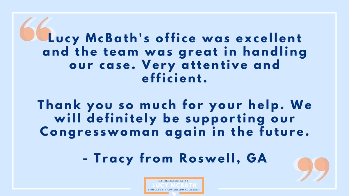 Tracy N. from Roswell requested our office's assistance getting a tax return.  #GA06