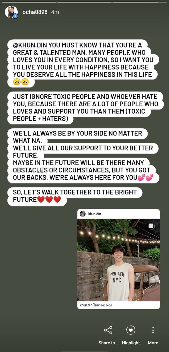 ochasdb's tweet photo. I hope you can read this na @khundin_ 🥺
This is what I want to say to you with all my heart❤️❤️
And good morning🌞
May your days always fulfilled with happiness and blessed💕💕
#AlwaysWithYouEarth https://t.co/EXBoPcToGf