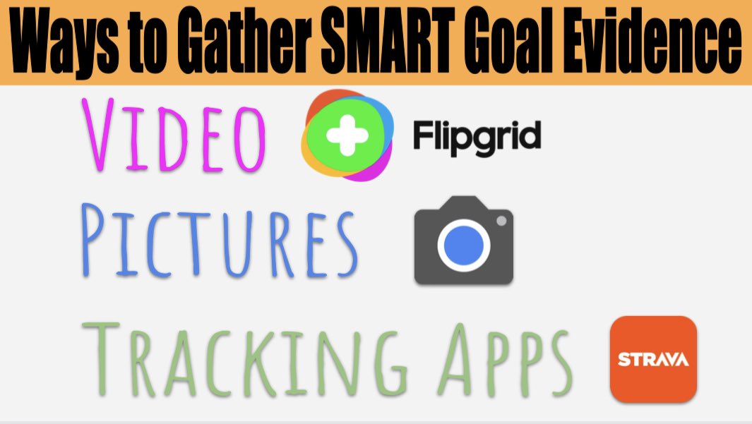 smsandino's tweet image. Setting up my ss to collect evidence towards their SMART goal 🎯 in the next 3 weeks. At the end of the trimester ss will record 🎥 a @flipgrid stating their initial goal, their successes, their challenges, how they overcame them and their evidence #physed #HPEatHome