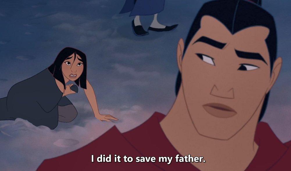 WHAT DO YOU MEAN, DIDN'T MEAN FOR IT TO GO THIS FARWHAT WAS 'TOO FAR'EXPLAIN, MULAN