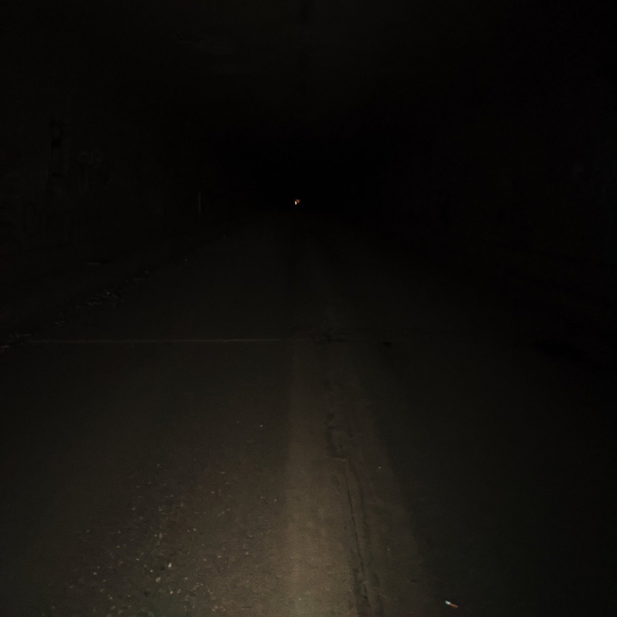 and I mean that literally right now it's 10:30PM and that tunnel is there in the dark of the woods with a mile of wind blowing through it, while you're sitting wherever you are