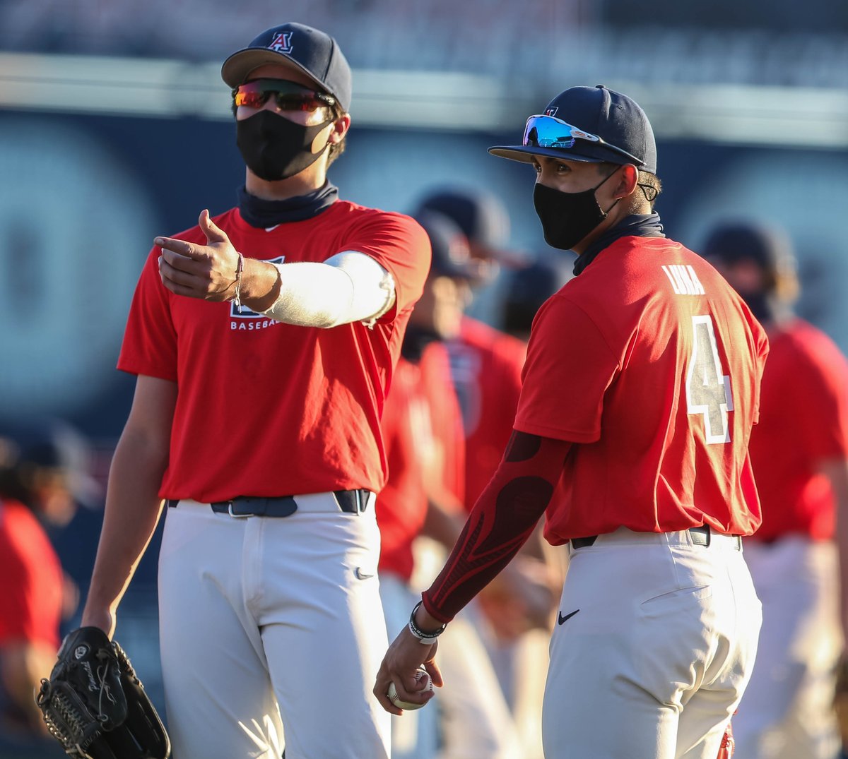 ArizonaBaseball's tweet image. We're baaaaaaack 😏

#MLBTrainingGround | #BearDown