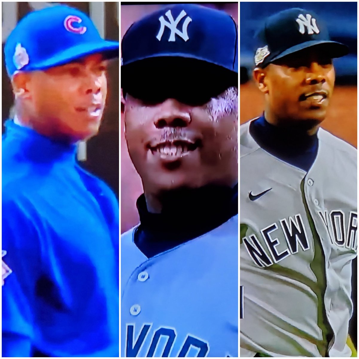 wildjk1's tweet photo. You can throw 100 mph, but if your location is bad and you consistently throw into the hitter's swing path, you find yourself looking like this repeatedly in the Postseason. https://t.co/uA5PcSUygT