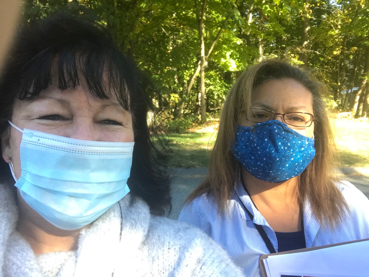 CathyClark4rep's tweet photo. Canvassing today and most of the voters saying they are all voting in person!👍🇺🇸 https://t.co/NZr11wtOi9