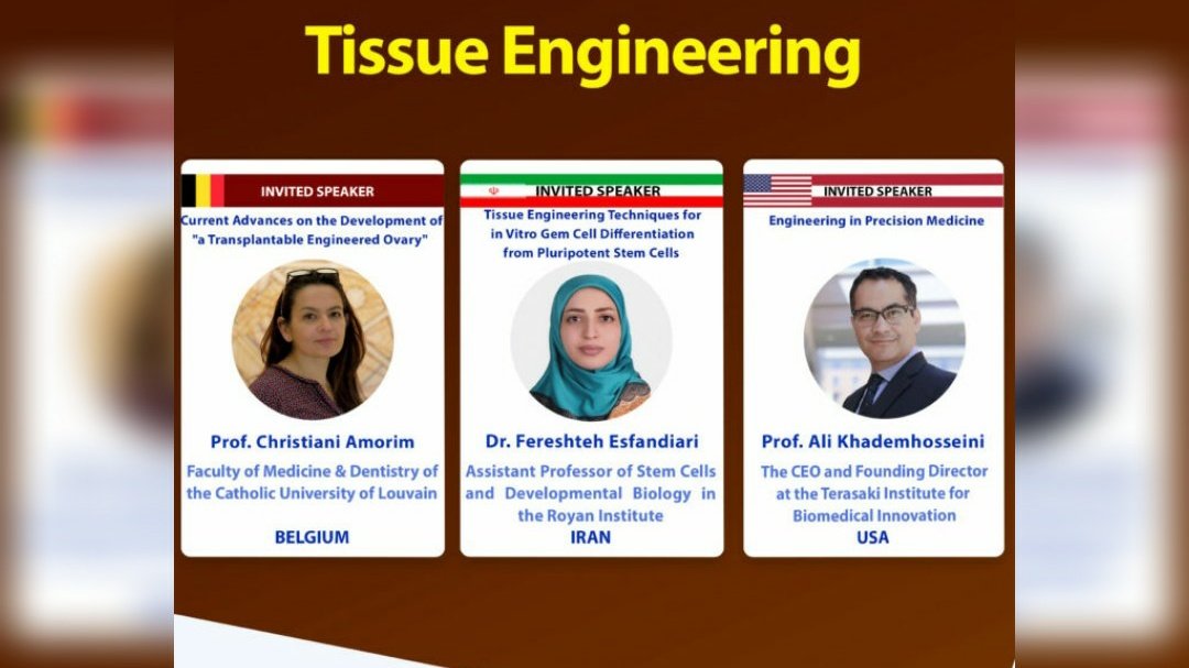 MustafaPrize's tweet photo. 📢Royan Institute hosted an international webinar on Tissue Engineering on October 4, 2020. This virtual event featured keynote lectures from prominent #scientists, including Ali Khademhosseini, the 2019 Mustafa(pbuh) Prize laureate.

#tissue_engineering https://t.co/oyZQgWHQXO