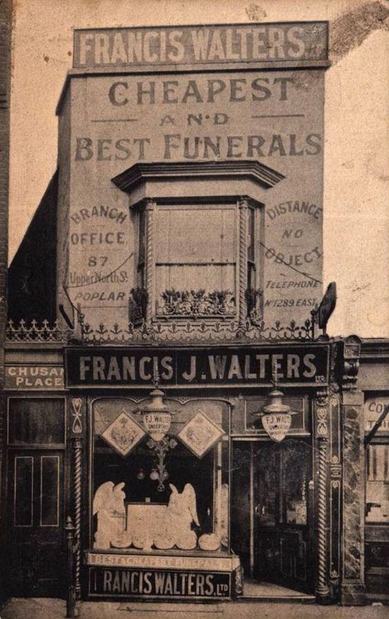 And you were bound to be repeat customers: it was considered bad luck to keep mourning clothes – particularly crape – in the house after mourning ended. That meant buying clothes all over again when the next loved one passed. Mourning was a lucrative business.